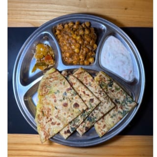 Paneer Paratha Platter